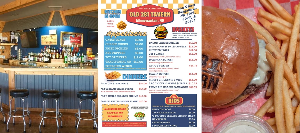 Old 281 Tavern Menu